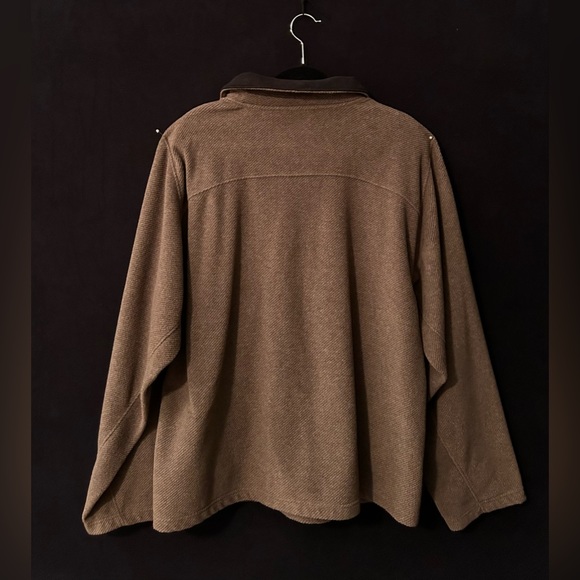 Men’s 10,000ft Above Sea Level- Quarter Zip Jacket - Size L Brown/Black - Picture 7 of 8